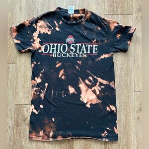 Ohio State Buckeyes Custom Bleach T-Shirt